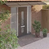 Stogelis durims, juodos spalvos, 350x75cm, polikarbonatas