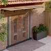 Stogelis durims, juodos spalvos, 358,5x90cm, polikarbonatas