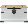 storage box Balta 78 x 78 x 45 cm Kietos pušies mediena