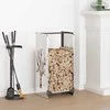 Stovas malkoms, 40x30x80 cm, nerūdijantis plienas