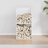 Stovas malkoms, balta, 40x30x80 cm, šaltai valcuotas plienas