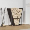 Stovas malkoms, juodos, 69,5x35x81 cm, šaltai valcuotas plienas