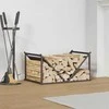 Stovas malkoms, juodos, 70x43x34,5 cm, šaltai valcuotas plienas