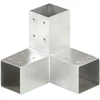 Stulpo sujungimas, 71x71mm, galvanizuotas metalas, Y formos