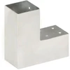Stulpo sujungimas, 71x71mm, galvanizuotas metalas, L formos