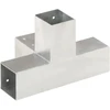 Stulpo sujungimas, 71x71mm, galvanizuotas metalas, X formos