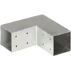 Stulpo sujungimas, 71x71mm, galvanizuotas metalas, L formos