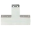 Stulpo sujungimas, 71x71mm, galvanizuotas metalas, X formos