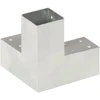 Stulpo sujungimas, 71x71mm, galvanizuotas metalas, Y formos