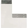 Stulpų sujungimai, 4vnt., 71x71mm, metalas, L formos