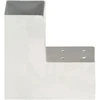 Stulpų sujungimai, 4vnt., 81x81mm, metalas, L formos
