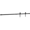 Stumdomų spintelės durelių rinkinys, juodas, 122cm, plienas