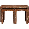 Suklijuotas stalas 3 vnt. Ruda 82 x 40 x 46 cm