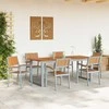 Susilankstantis krėslas 6 pcs Ruda 56 x 57 x 87 cm