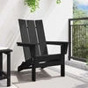 Sulankstoma Adirondack kėdė Juoda 80,5 x 74,5 x 92 cm HDPE