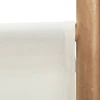 Sulankstoma kambario pertvara, 4 dalių, 160cm, bambukas/drobė