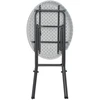 Sulankstomas baro stalas, baltas, 80x110cm, HDPE
