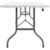 Sulankstomas sodo stalas, baltas, 180x72x72cm, HDPE