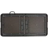 Sulankstomas sodo stalas, rudas, 120x60x74cm, HDPE ratano imit.