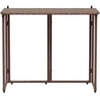 Sulankstomas sodo stalas Rudas 90x51x75 cm Poly Rattan