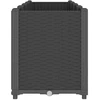 Sulankstomas sodo stalas Smėlio spalvos 90x51x75 cm Poly Rattan