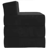 Sofa Sulankstomas Sofos Lova Juoda 200 x 70 x 15 cm Aksomas