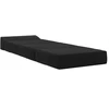 Sofa Sulankstomas Sofos Lova Juoda 200 x 70 x 15 cm Aksomas