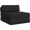 Sofa Sulankstomas Sofos Lova Juoda 60 x 70 x 41 cm Audinys