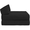 Sofa Sulankstomas Sofos Lova Juoda 60 x 70 x 41 cm Audinys