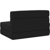 Sofa Sulankstomas Sofos Lova Juoda 70 x 72 x 60 cm Audinys