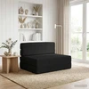 Sulankstomas Sofos Lova Juoda 70 x 72 x 60 cm Audinys