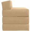 Sofa Sulankstomas Sofos Lova Šviesiai žalia pilka 200 x 70 x 15 cm