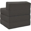 Sofa Sulankstomas Sofos Lova Tamsiai pilka 200 x 70 x 15 cm Audinys