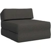 Sofa Sulankstomas Sofos Lova Tamsiai pilka 60 x 70 x 41 cm Audinys