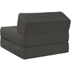 Sofa Sulankstomas Sofos Lova Tamsiai pilka 60 x 70 x 41 cm Audinys