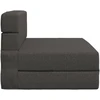 Sofa Sulankstomas Sofos Lova Tamsiai pilka 70 x 72 x 60 cm Audinys
