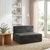 Sulankstomas Sofos Lova Tamsiai pilka 70 x 72 x 60 cm Audinys