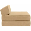 Sofa Sulankstomas Sofos Lova Žalias pilkas 60 x 70 x 41 cm Audinys
