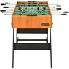 Sulankstomas stalo futbolo stalas, 121x61x80cm, šviesiai rudas