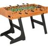 Sulankstomas stalo futbolo stalas, 121x61x80cm, šviesiai rudas