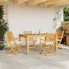 Sulankstoma kėdė su pagalve 4 pcs Balta 49 x 57.5 x 92cm