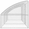 Šunų narvas 3 vnt. Sidabrinė 6 x 2 x 2 m Galvanizuotas plienas