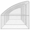 Šunų narvas 4 vnt. Sidabrinė 8 x 2 x 2 m Galvanizuotas plienas