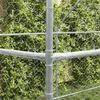 Šunų narvas 4 vnt. Sidabrinė 8 x 2 x 2 m Galvanizuotas plienas