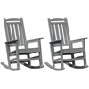Supamasis krėslas 2 pcs Šviesiai pilka 92 x 70 x 108 cm