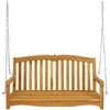 Lauko baldų komplektas Sūpynės suolas 114 x 60 x 60,5 cm Kieto teka medžio Natūrali