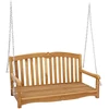 Lauko baldų komplektas Sūpynės suolas 114 x 60 x 60,5 cm Kieto teka medžio Natūrali
