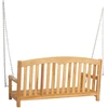 Lauko baldų komplektas Sūpynės suolas 114 x 61 x 61,5 cm Kieto teka medžio Natūrali