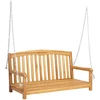 Lauko baldų komplektas Sūpynės suolas 114 x 61 x 61,5 cm Kieto teka medžio Natūrali