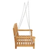 Lauko baldų komplektas Sūpynės suolas 114 x 61 x 61,5 cm Kieto teka medžio Natūrali